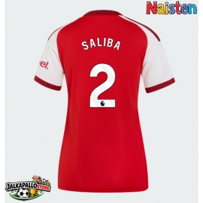 Arsenal William Saliba #2 Kotipaita Naisten 2026-27 Lyhythihainen